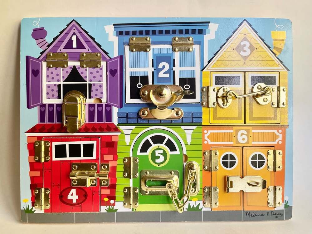 Melissa & Doug Latches Board Wooden Activity Puzzle